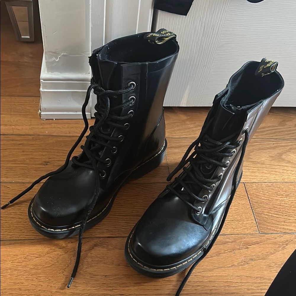 Dr. Martens Black Rubber Boots
